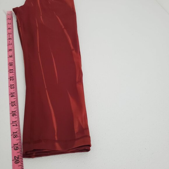 Lululemon Womens Wunder Train Crop 23" Size 6 Fade Sun Bleached Wash Red Merlot - Picture 7 of 9
